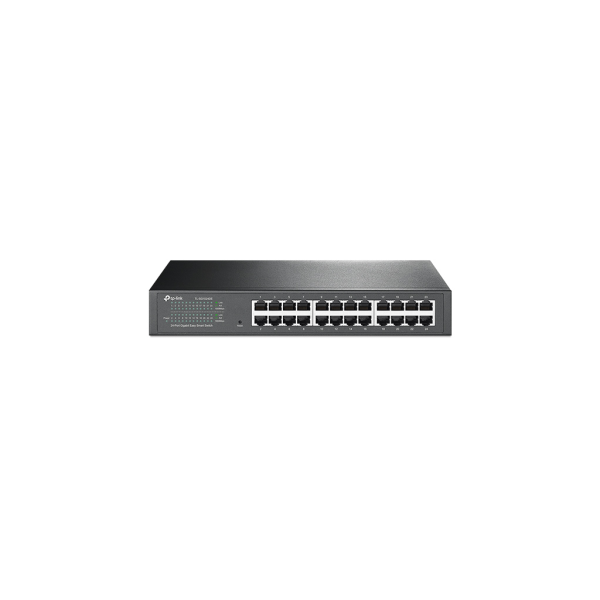 TP-LINK TL-SG1024DE, 24 Port, GigaBit, Metal Kasa, Easy Smart, Yönetilebilir, Rackmount Switch