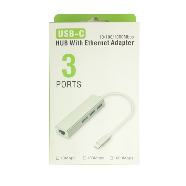 POWERGATE PG-TTU02, Type-C TO USB3.0, GigaBit Ethernet Kartı
