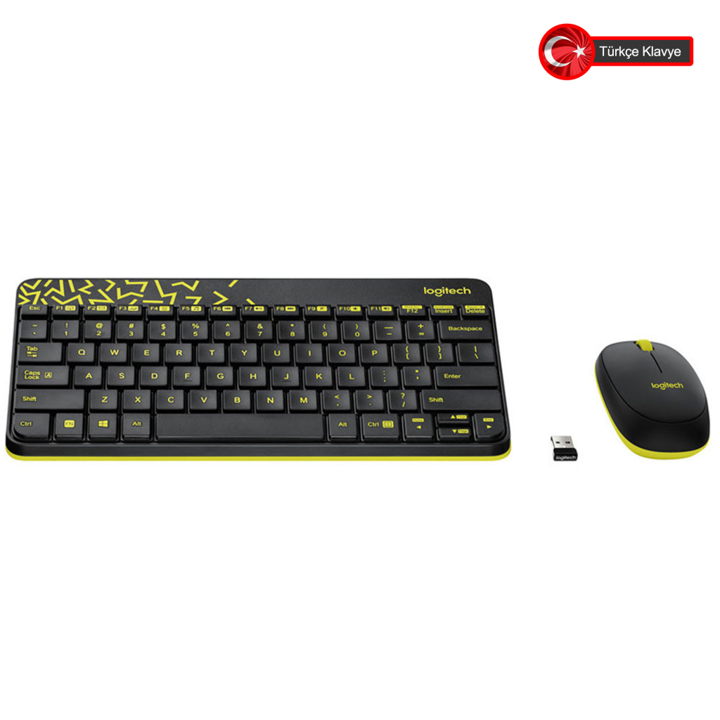 LOGITECH MK240, 920-008215, Kablosuz, Türkçe Q, Klavye Mouse Set